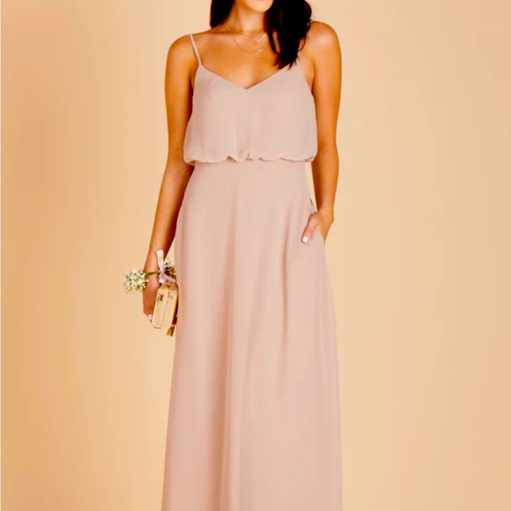 Birdy Grey chiffon bridesmaid dress size M.